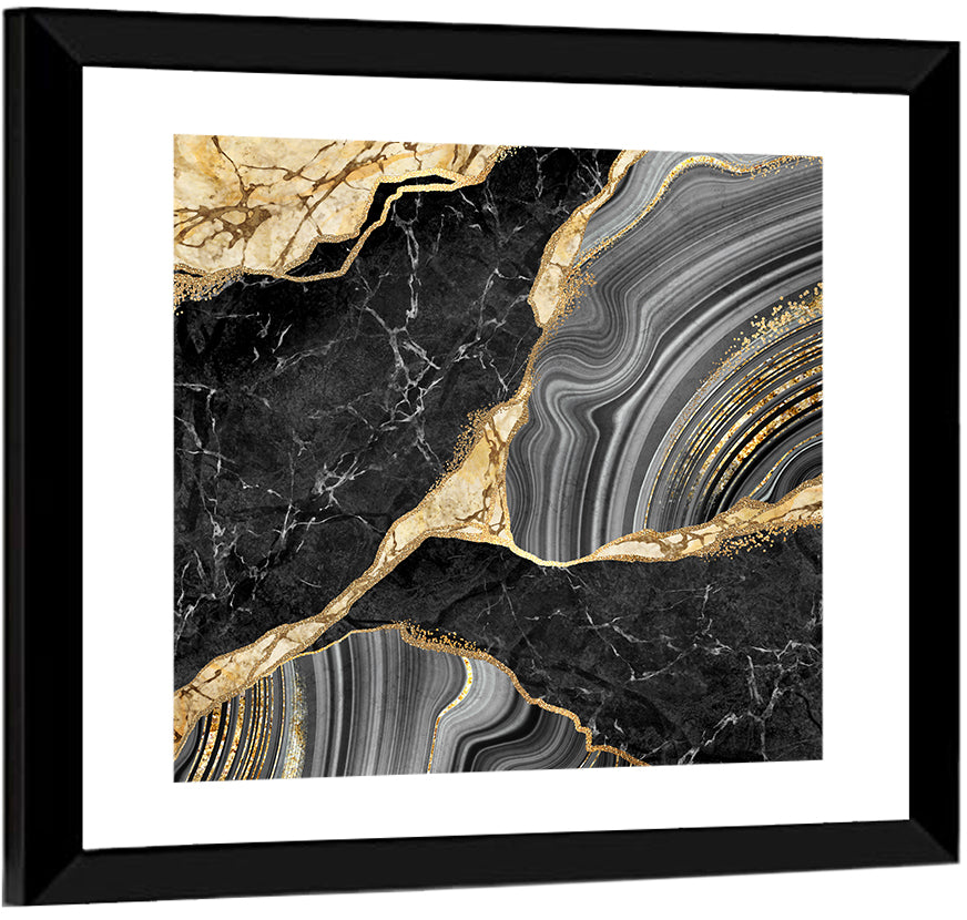 Gold River Abstract Wall Art