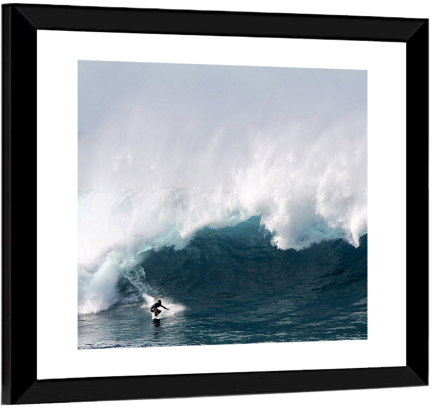 Surfer Beneath Breaking Wave Wall Art