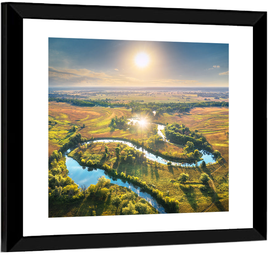 Sunlit Irrigation Canal Wall Art