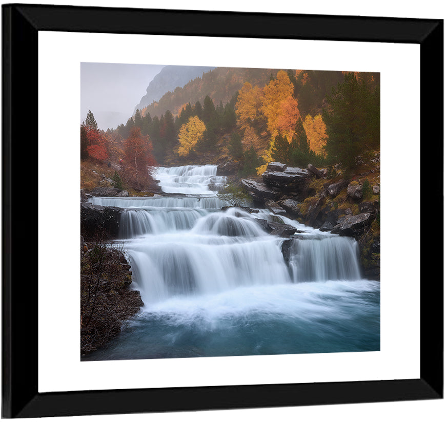 Huesca Cascading Waterfalls Wall Art
