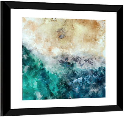 Aerial Beach Abstract Wall Art