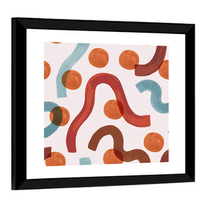 Watercolor Worms Minimalist Wall Art