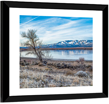Winter Washoe Lake Morning Wall Art