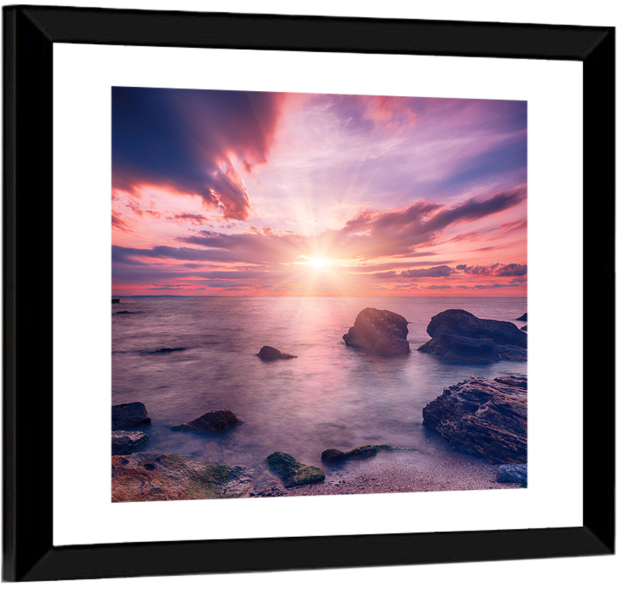 Ethereal Sea Sunrise Wall Art