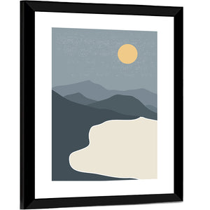 Sandy Mountains Minimalist Wall Art