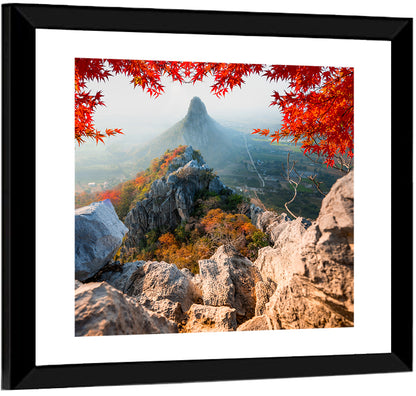 Khao Nor Maple Framed Peak Wall Art