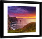 Cliffs of Moher Sea Stack at Sunset Wall Art