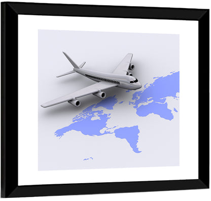 Airplane World Tour Wall Art