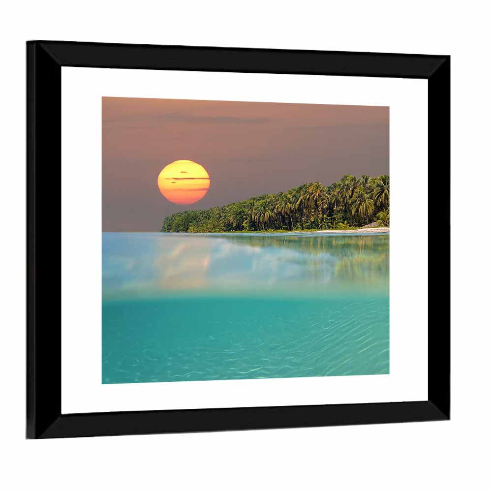 Split-level Caribbean Sunset Wall Art