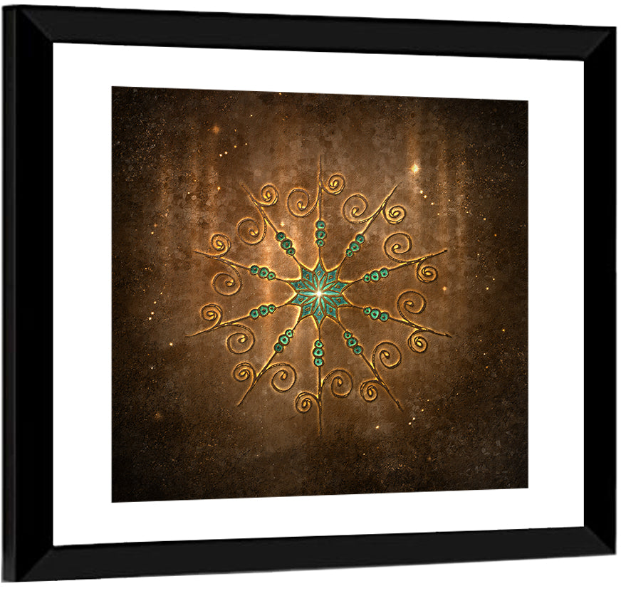 Celestial Twelve-point Mandala Star Wall Art