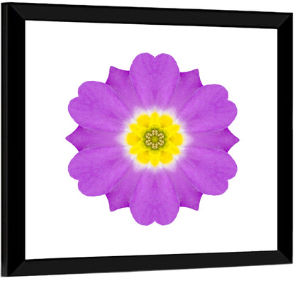 Kaleidoscopic Primrose Mandala Wall Art