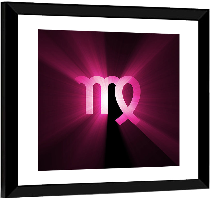 Radiant Virgo Symbol Wall Art