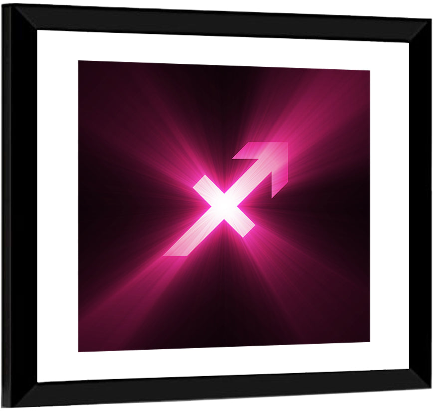 Cosmic Sagittarius Symbol Wall Art