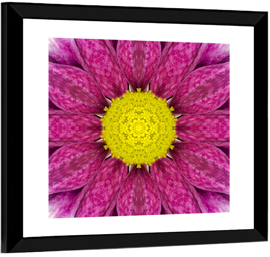 Concentric Floral Pattern Wall Art