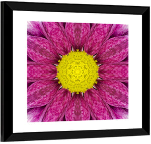 Concentric Floral Pattern Wall Art