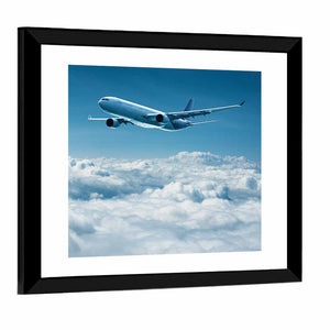 Airplane Above Clouds Wall Art