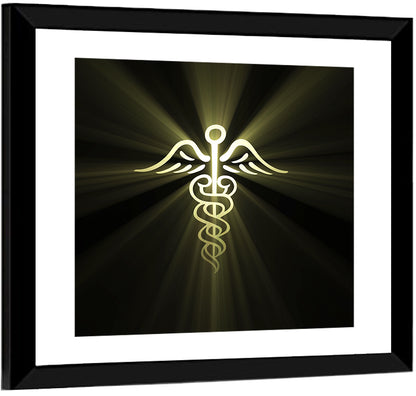 Medical Corps Caduceus Emblem Wall Art