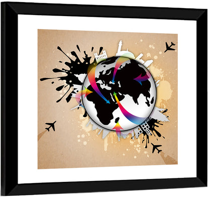 Global Travel Concept Wall Art