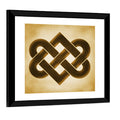 Gold Celtic Heart Knot Wall Art