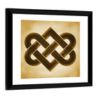 Gold Celtic Heart Knot Wall Art