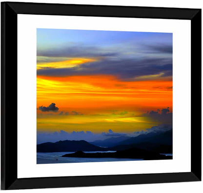 Tranquil Ocean Dusk Wall Art