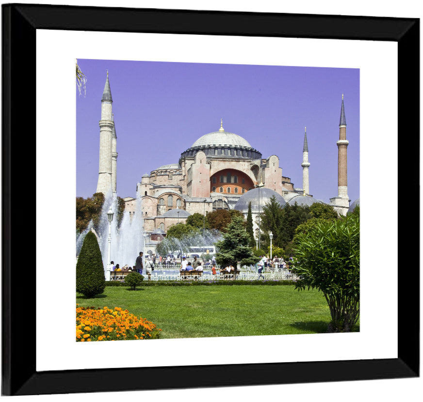 Hagia Sophia Fountain Gardens Istanbul Wall Art