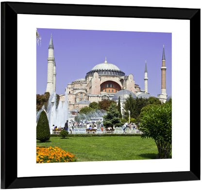 Hagia Sophia Fountain Gardens Istanbul Wall Art