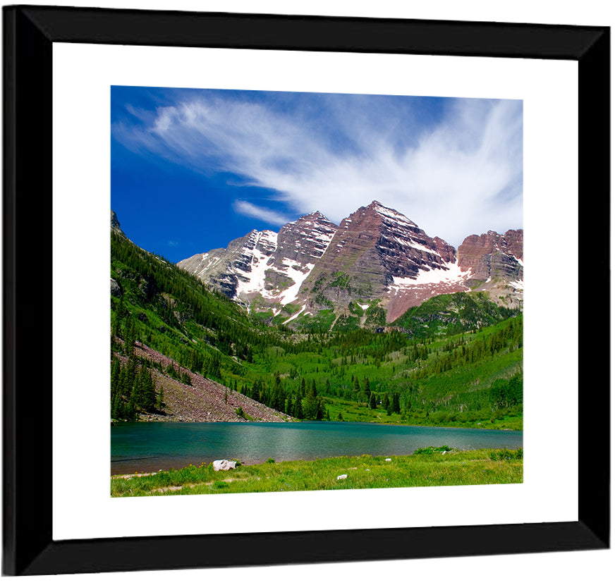 Maroon Bells Reflections at Maroon Lake Wall Art