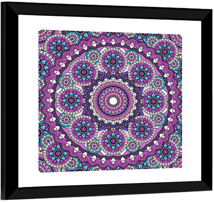 Seamless Circular Mandala Wall Art