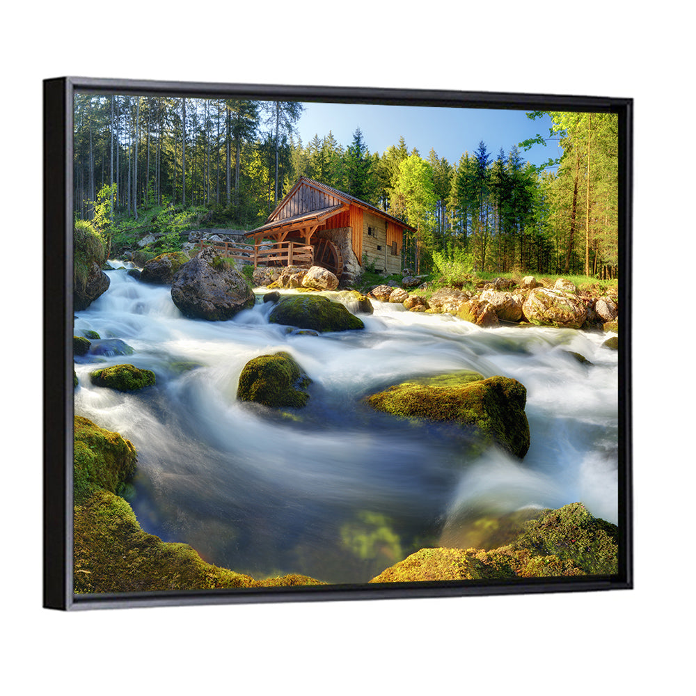 Salzburg Stream with Watermill Wall Art