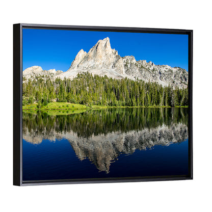 Sawtooth Peaks at Alice Lake Wall Art