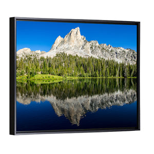 Sawtooth Mountains Reflection in Alice Lake Wall Art