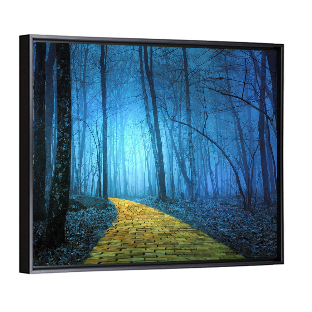 Misty Yellow Brick Road Wall Art