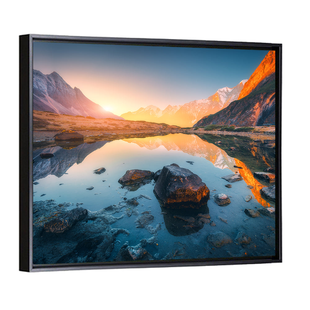 Himalayan Lake Reflections Wall Art