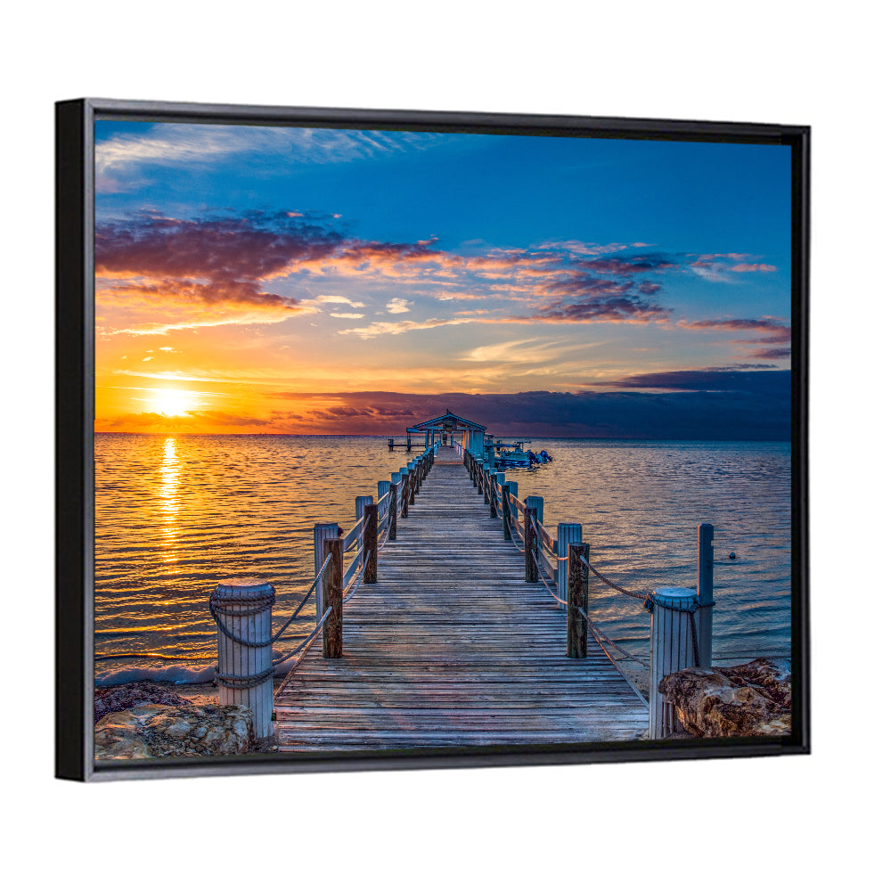 Islamorada Pier at Golden Hour Wall Art