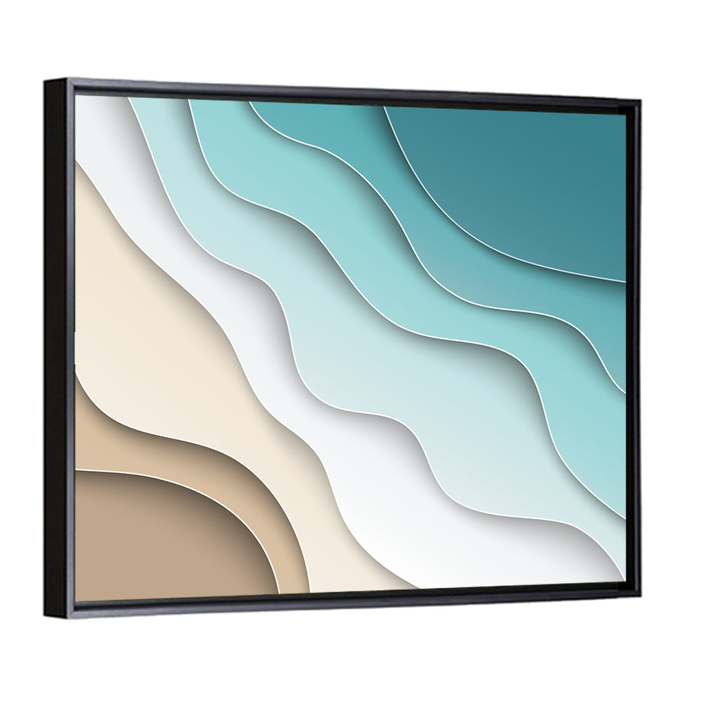 Aerial Beach Layers Wall Art