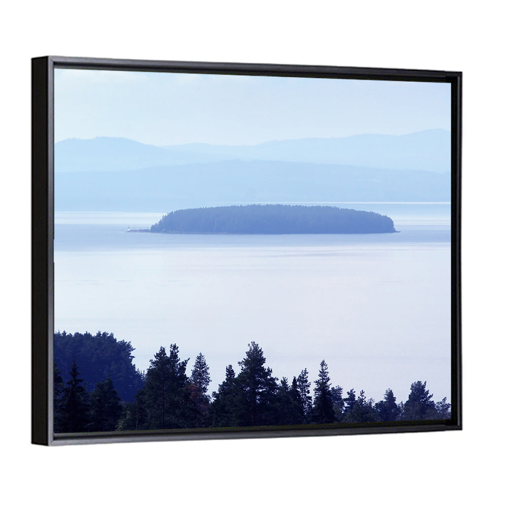 Dalarna Mist with Lighthouse Wall Art