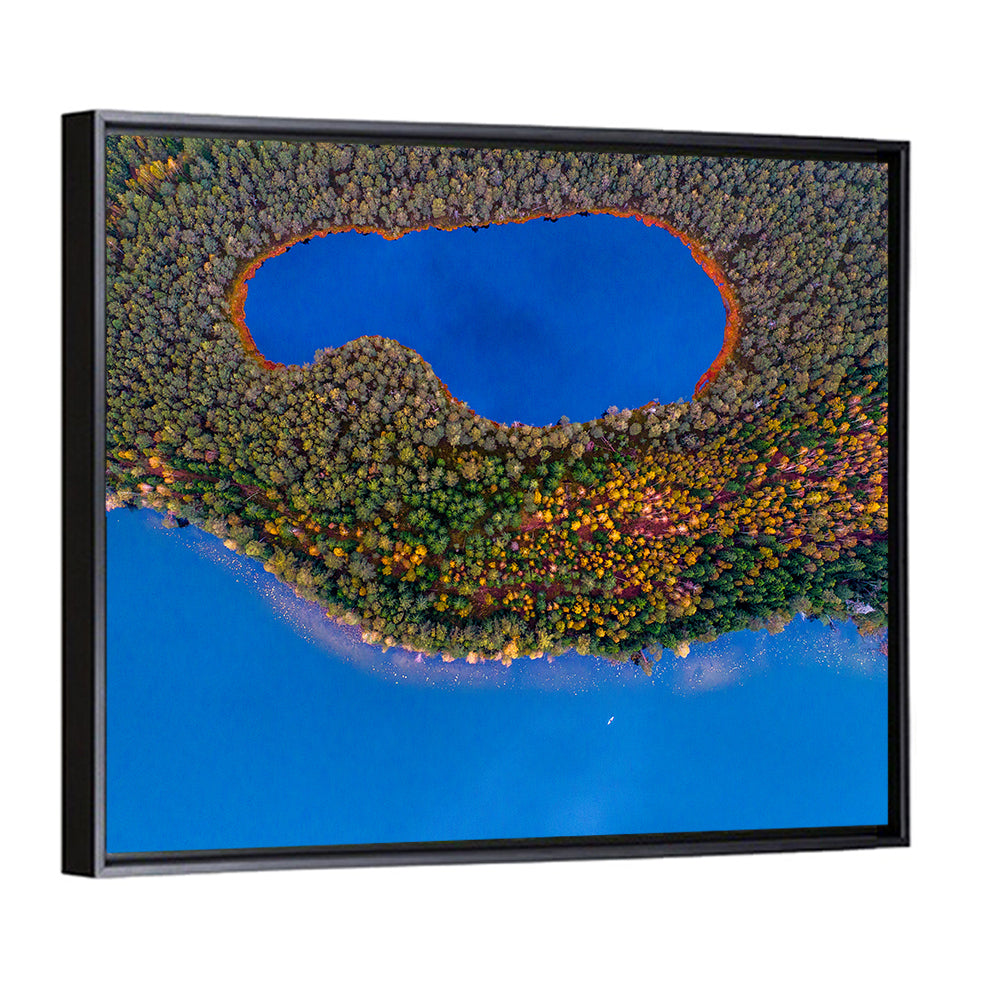 Autumn Forest Lake Wall Art
