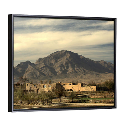 Afghan Mountain Village Wall Art
