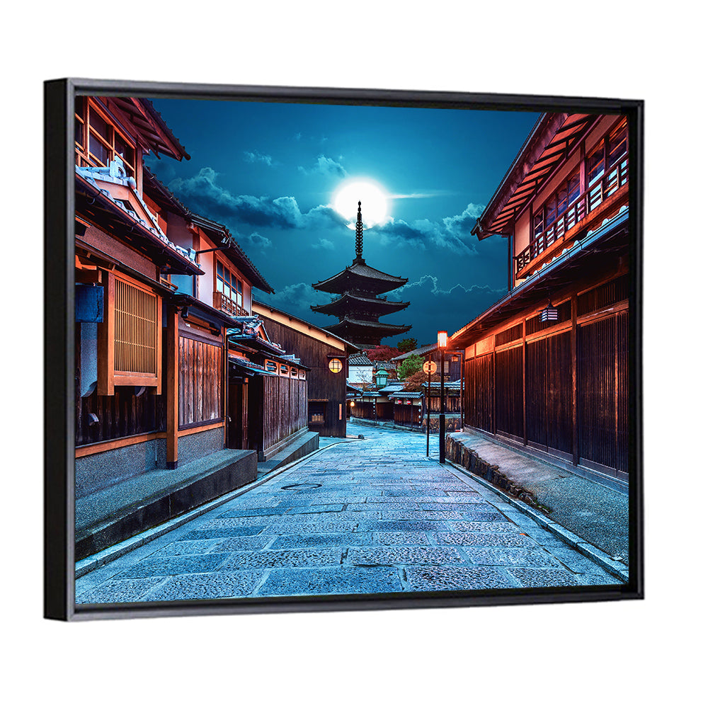 Moonlit Sannen Zaka Kyoto Wall Art