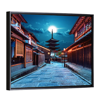 Moonlit Sannen Zaka Kyoto Wall Art