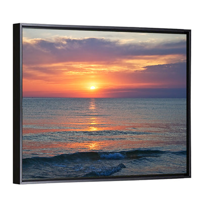 Lake Michigan Sunset Reflection Wall Art