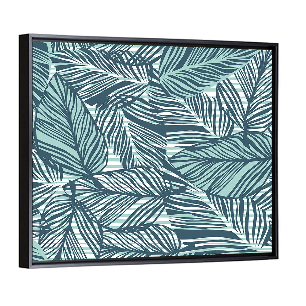 Palm Leaves Pattern Wall Art