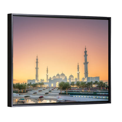 Sheikh Zayed Grand Mosque at Sunset Wall Art