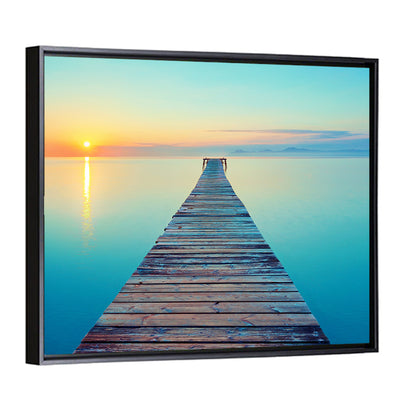 Lake Footbridge Wall Art