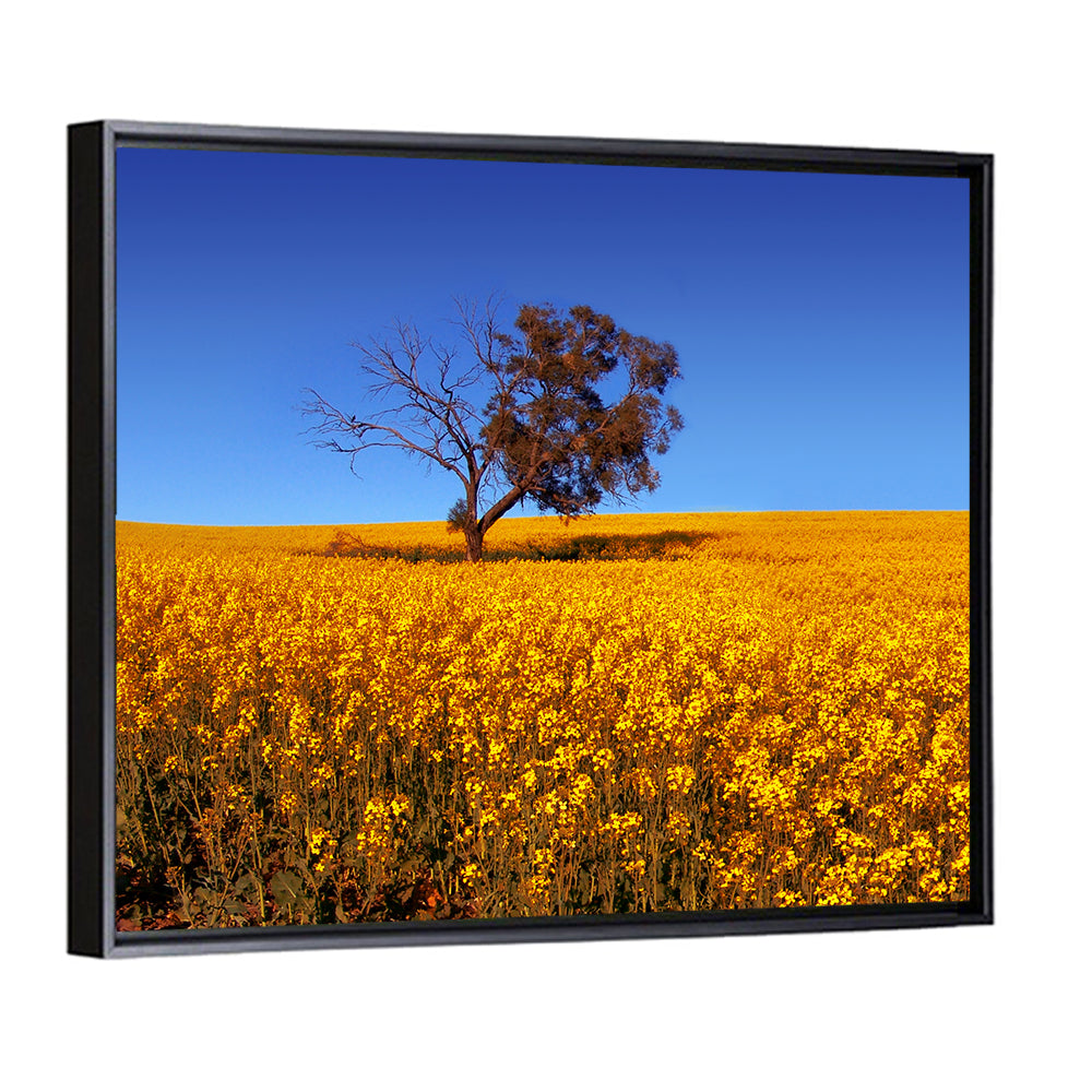Canola Field with Lone Tree Wall Art