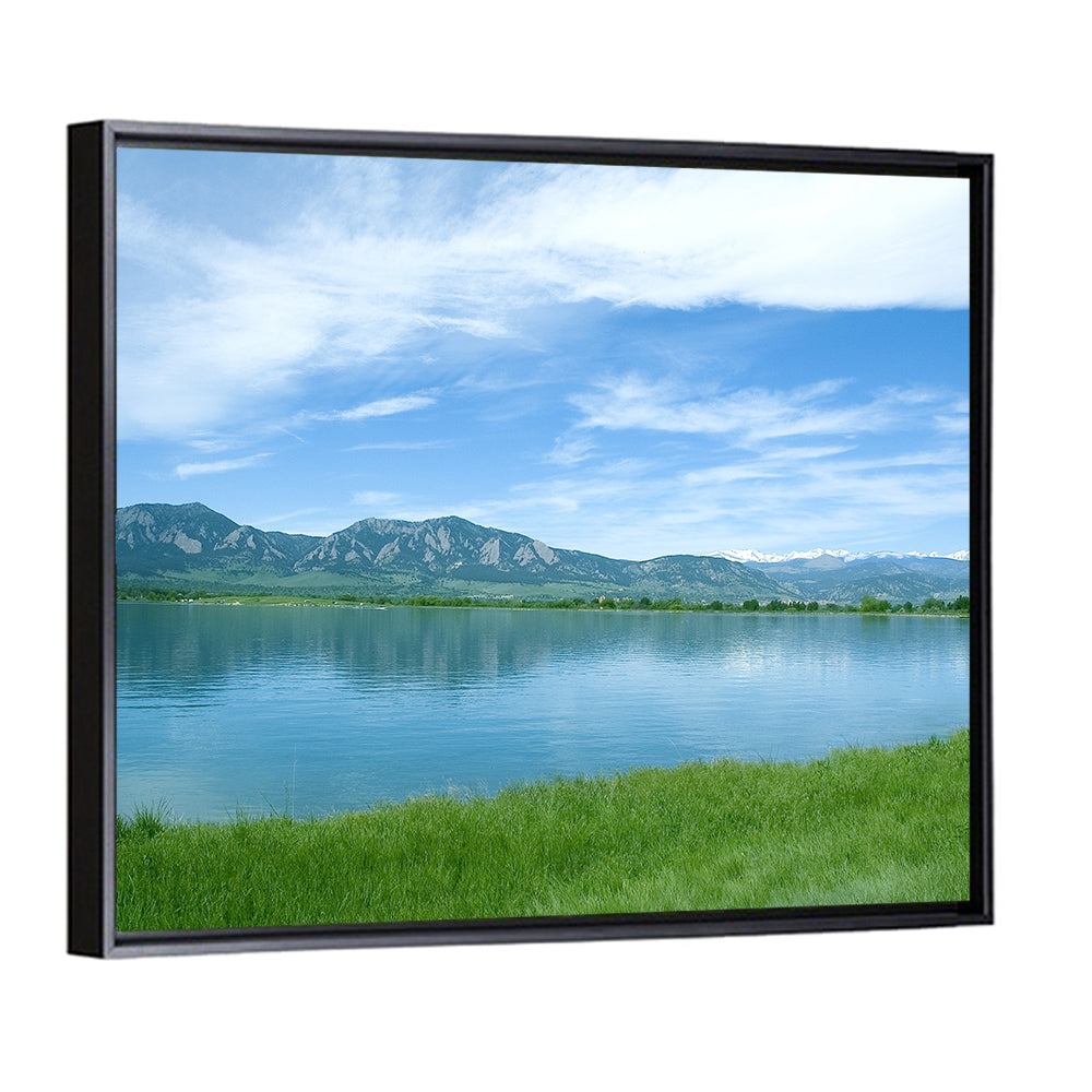 Boulder Reservoir and Flatirons Wall Art