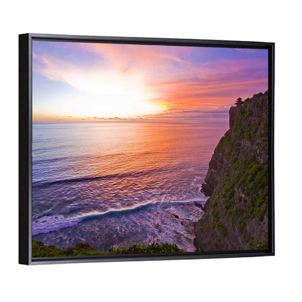 Uluwatu Temple Sunset Wall Art