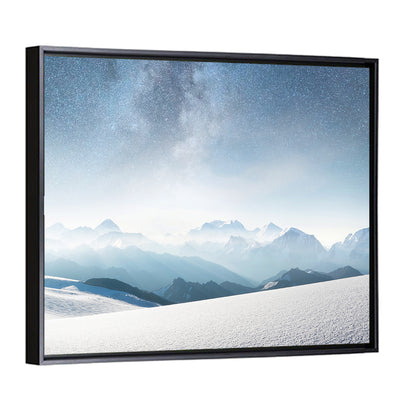 Winter Mountains & Milky Way Wall Art