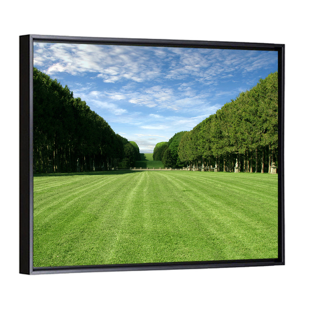 Tree-lined Manicured Lawn Wall Art